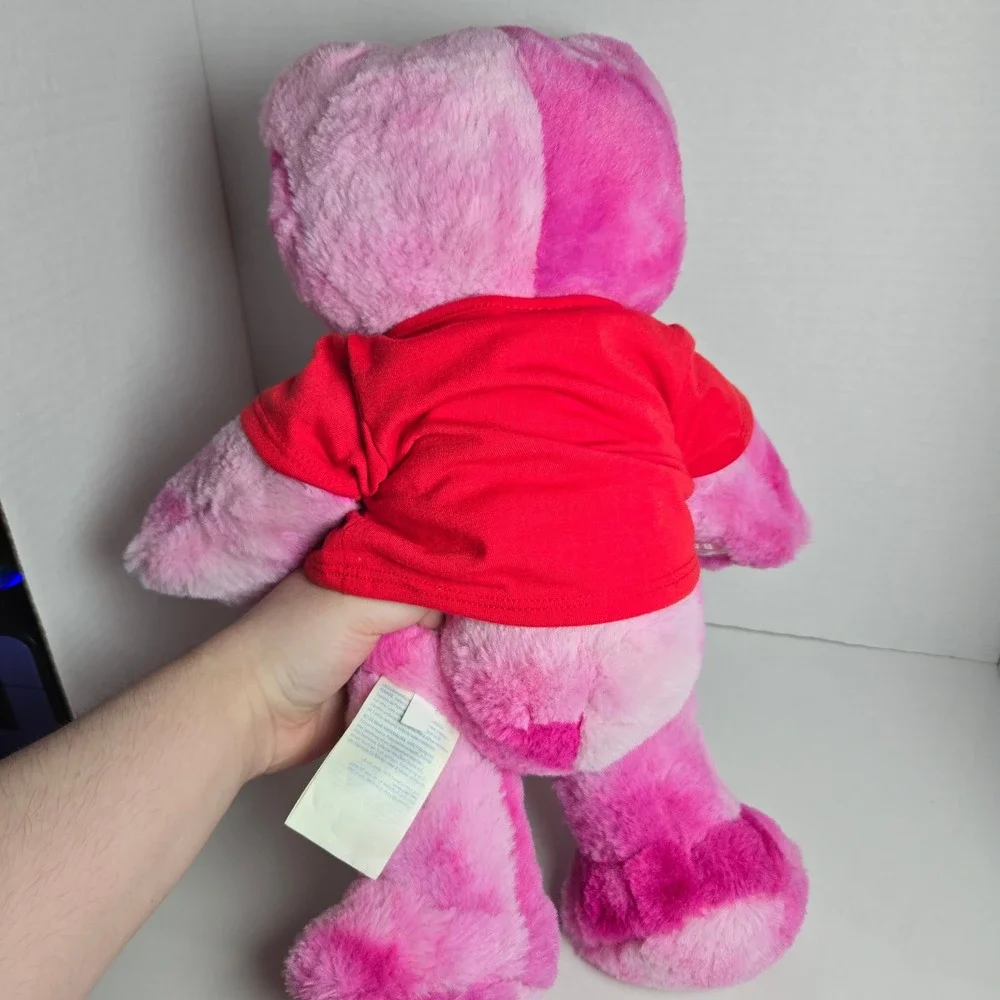 Build A Bear Pink Toadally Tie Dye Frog Plush 2022 Stuffed Animal With Shirt